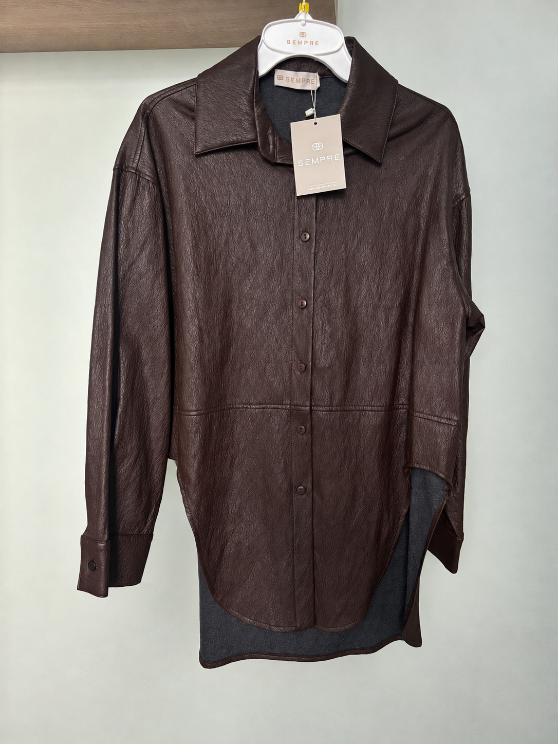 KOSZULA SEMPRE | BRĄZOWA | PRODUKCJA POLSKA