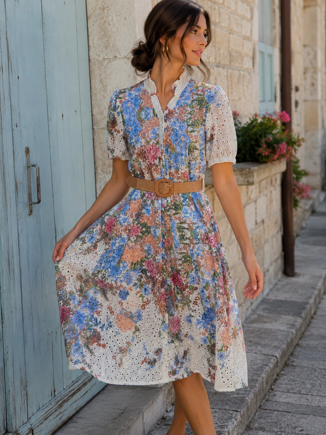 SUKIENKA BOHO | 100% BAWEŁNA | ROZMIAR UNIWERSALNY