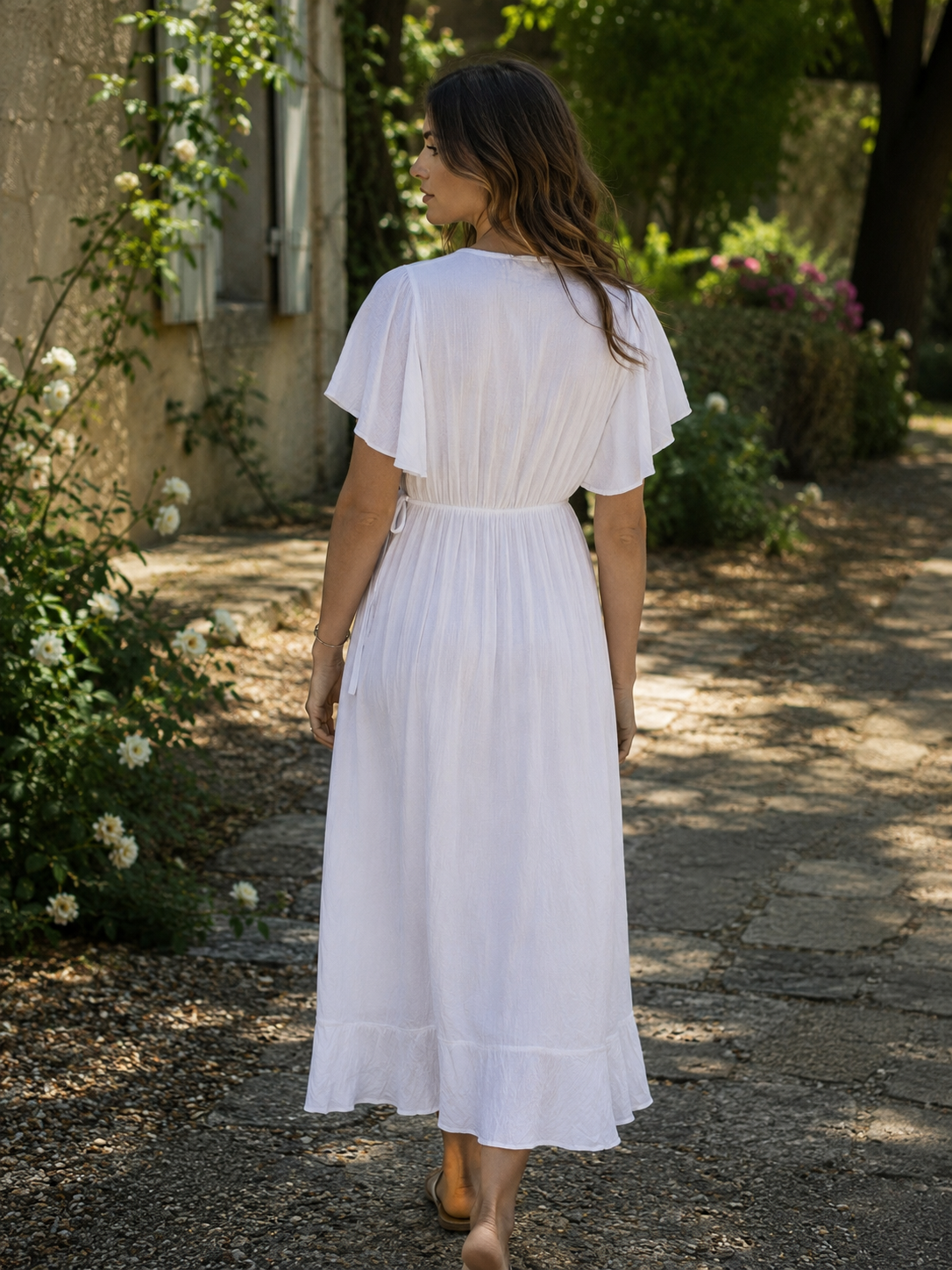 SUKIENKA BOHO | BIAŁA | ROZMIAR UNIWERSALNY