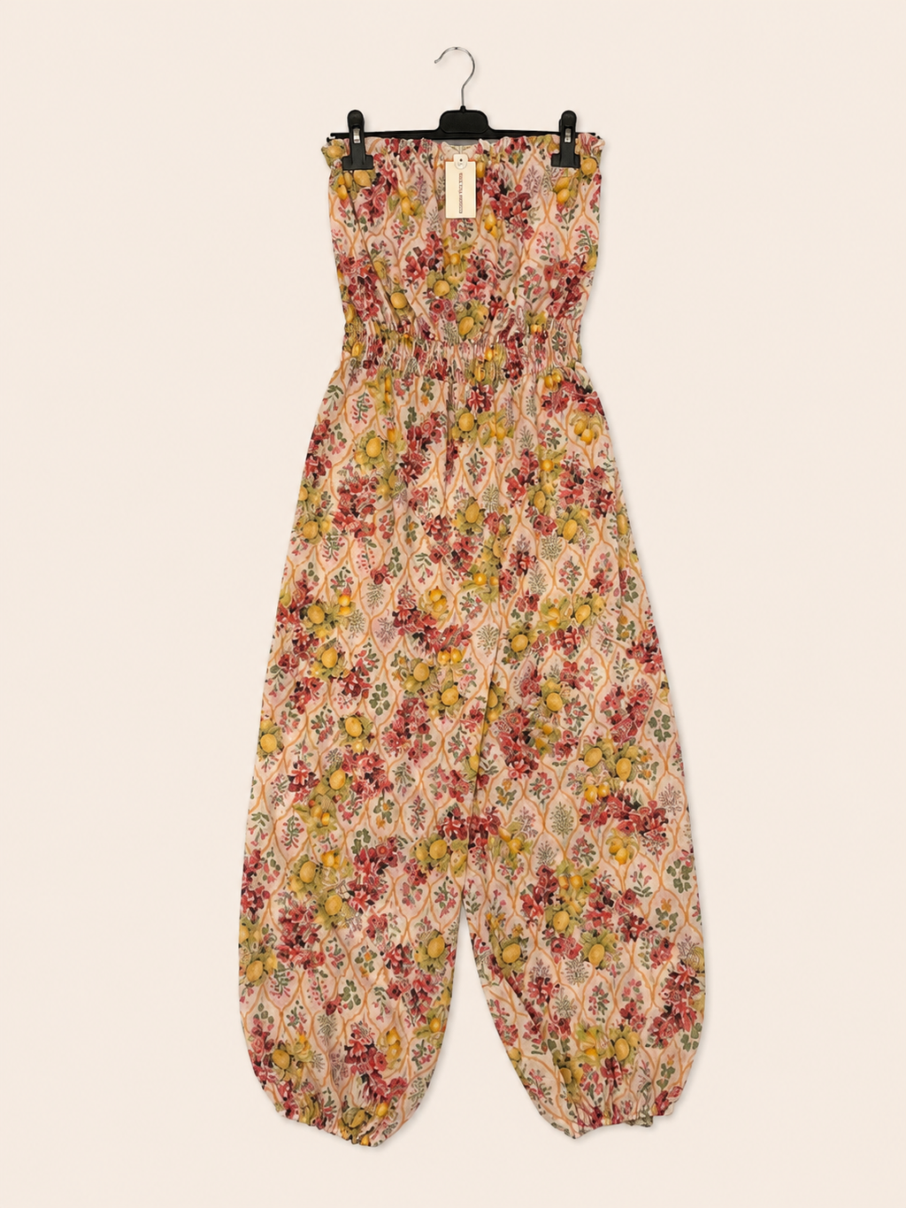 KOMBINEZON FLORAL LEMON | ROZMIAR UNIWERSALNY | PRODUKCJA WŁOSKA
