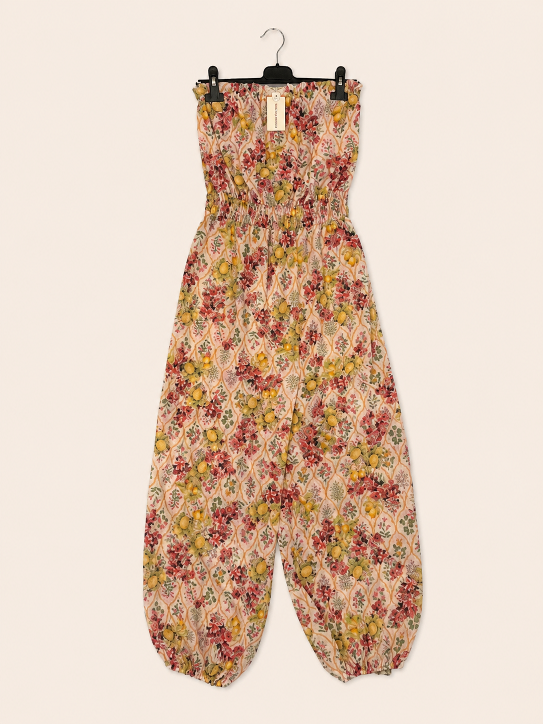 KOMBINEZON FLORAL LEMON | ROZMIAR UNIWERSALNY | PRODUKCJA WŁOSKA