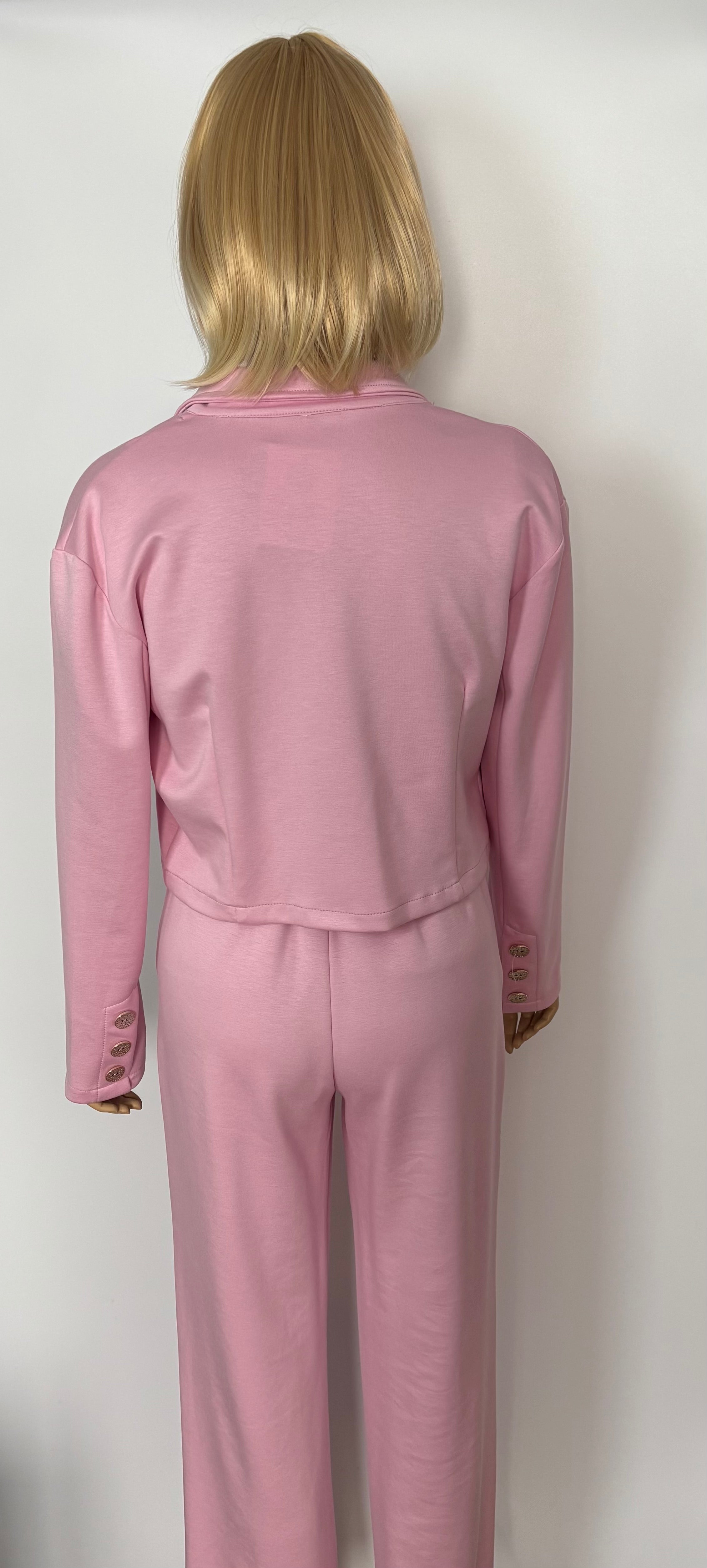 KOMPLET DAMSKI | RÓŻOWY | ROZMIAR UNIWERSALNY | PRODUKCJA WŁOSKA