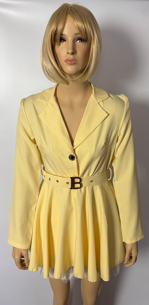 KOMBINEZON DAMSKI | ŻÓŁTY | ROZMIAR UNIWERSALNY | PRODUKCJA WŁOSKA