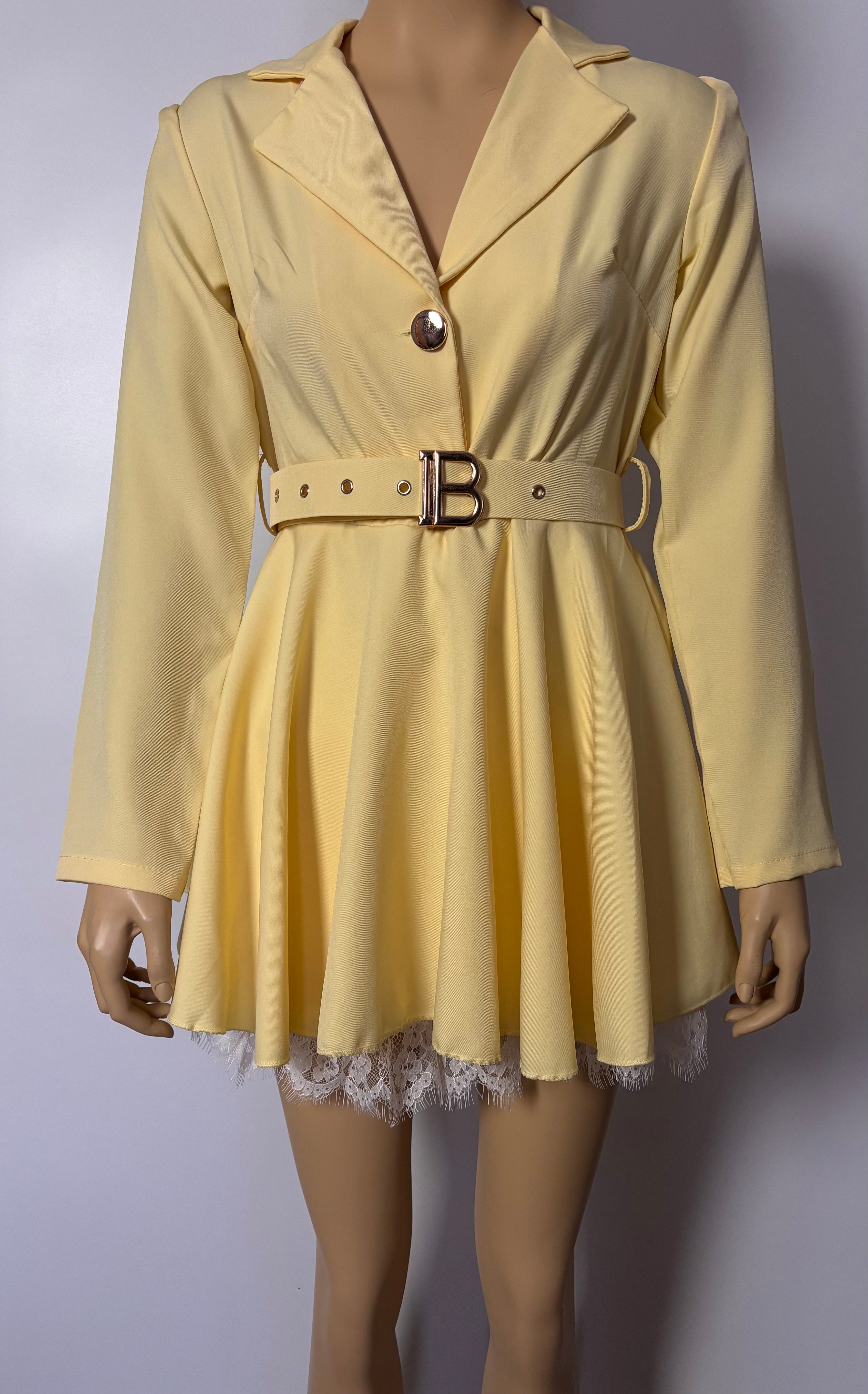 KOMBINEZON DAMSKI | ŻÓŁTY | ROZMIAR UNIWERSALNY | PRODUKCJA WŁOSKA