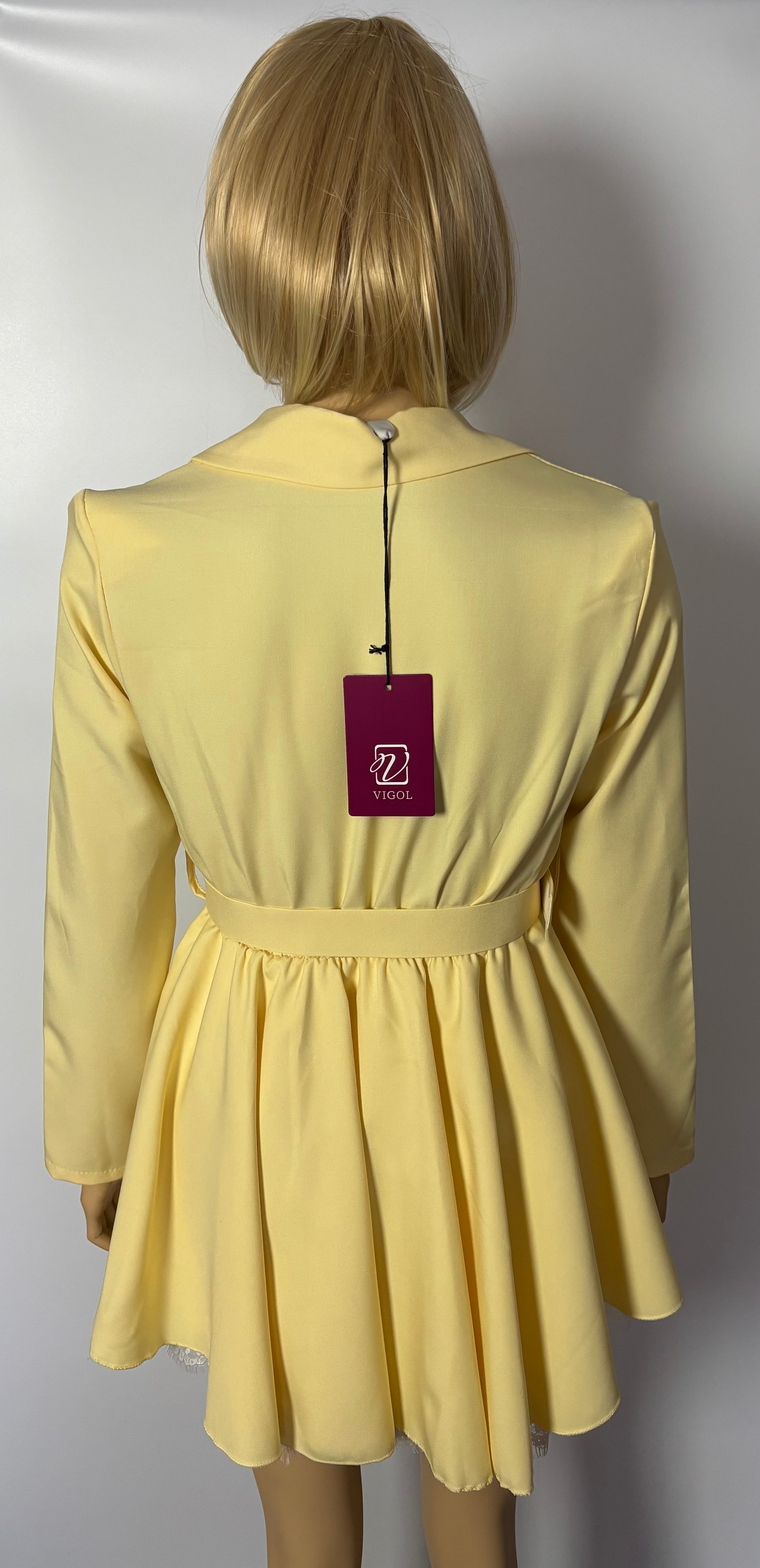 KOMBINEZON DAMSKI | ŻÓŁTY | ROZMIAR UNIWERSALNY | PRODUKCJA WŁOSKA