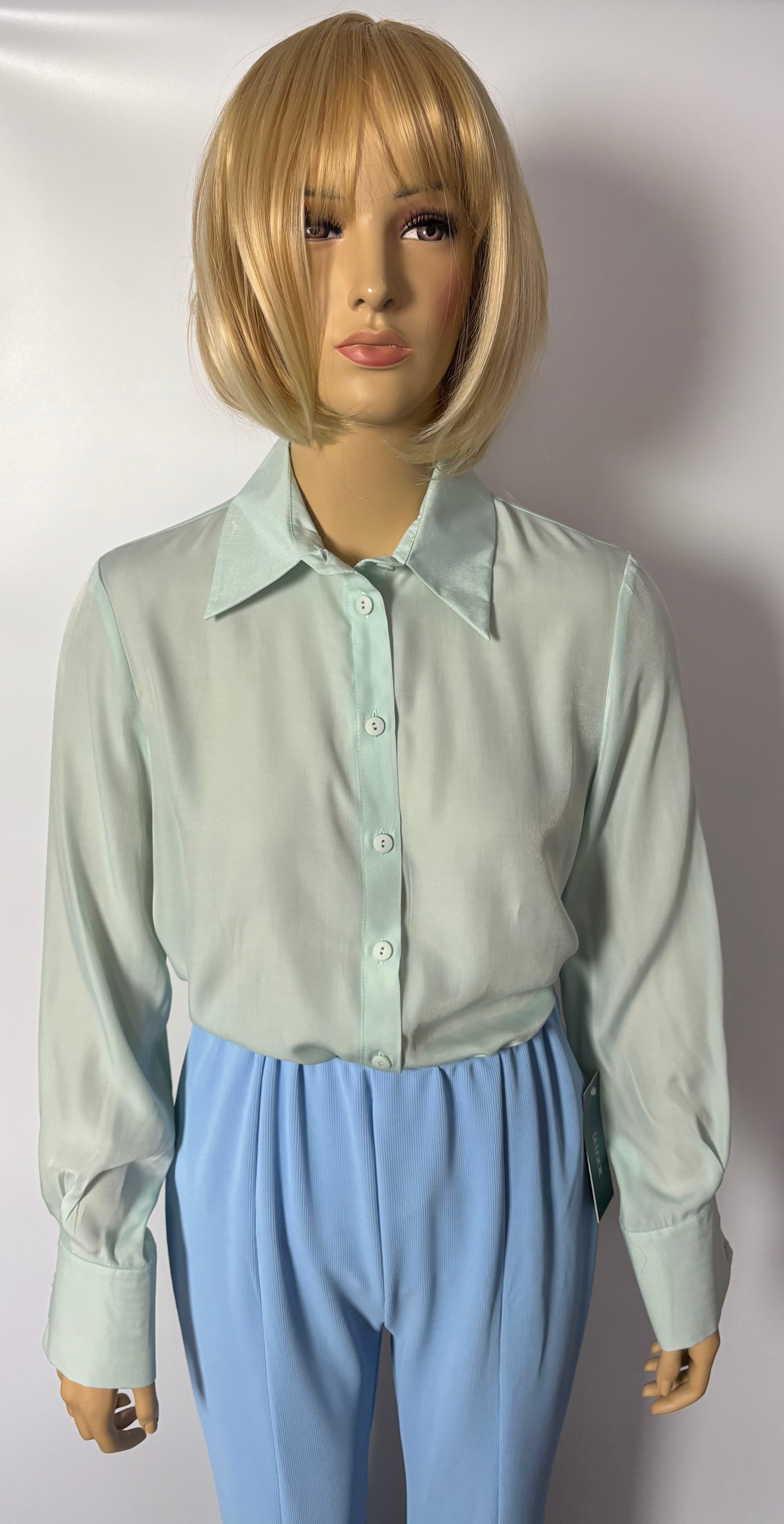 KOSZULA DAMSKA EDAN | MIĘTOWA | PRODUKCJA POLSKA